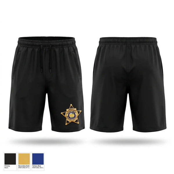 Athletic Shorts With Pockets, Marion County Constables Office, Police, Teamtime, Team time, sublimation, custom sports apparel, team uniforms, spirit wear, spiritwear, sports uniforms, custom shirts, team store, custom team store, fundraiser sports, apparel fundraiser