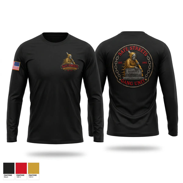 Long Sleeve Performance Shirt, Safe Streets Gang Unit, Police, Teamtime, Team time, sublimation, custom sports apparel, team uniforms, spirit wear, spiritwear, sports uniforms, custom shirts, team store, custom team store, fundraiser sports, apparel fundraiser