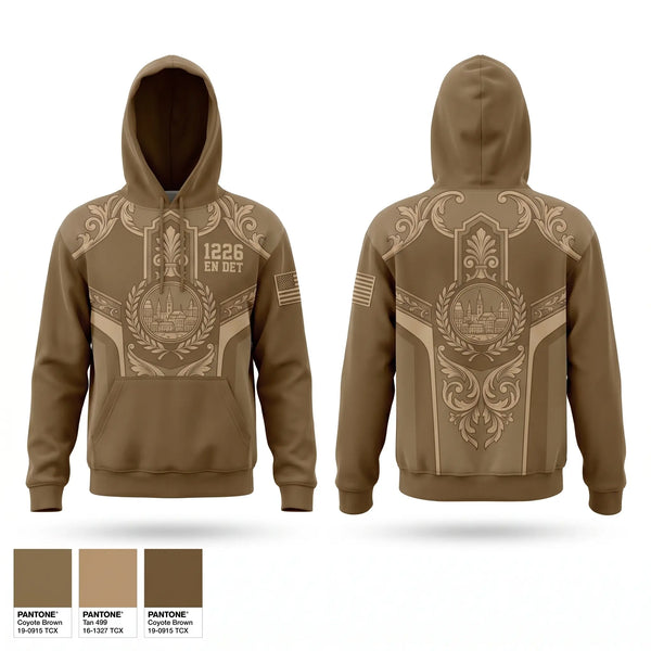 Hoodie, 1226 EN DET, National Guard, Teamtime, Team time, sublimation, custom sports apparel, team uniforms, spirit wear, spiritwear, sports uniforms, custom shirts, team store, custom team store, fundraiser sports, apparel fundraiser