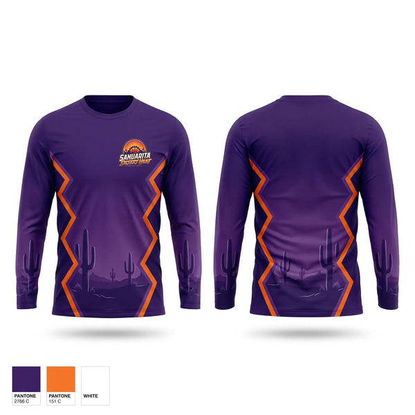 Long Sleeve Performance Shirt, Sahuarita Desert Heat, Men's Basketball, Teamtime, Team time, sublimation, custom sports apparel, team uniforms, spirit wear, spiritwear, sports uniforms, custom shirts, team store, custom team store, fundraiser sports, apparel fundraiser