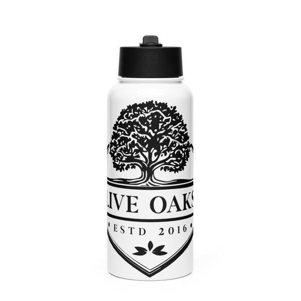 Live oaks 6271706 Stainless Steel Water Bottle with a Straw Lid