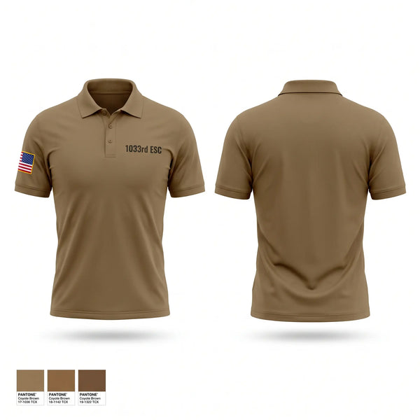 Short Sleeve Performance Polo, 1033rd ESC, Army, Teamtime, Team time, sublimation, custom sports apparel, team uniforms, spirit wear, spiritwear, sports uniforms, custom shirts, team store, custom team store, fundraiser sports, apparel fundraiser