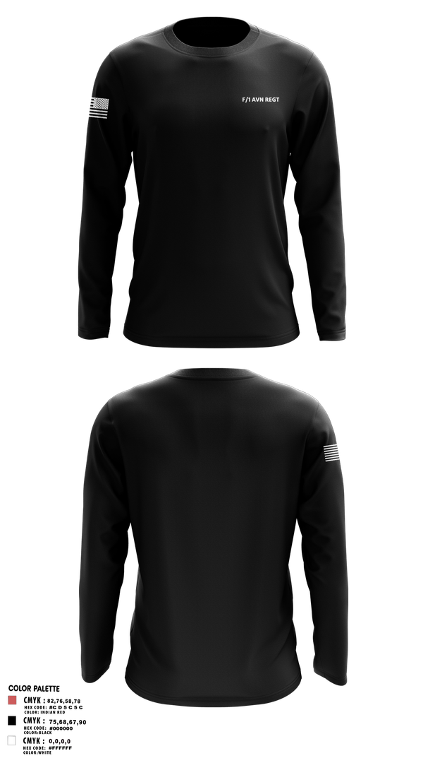 Long Sleeve Performance Shirt, F/1 AVN REGT, , Teamtime, Team time, sublimation, custom sports apparel, team uniforms, spirit wear, spiritwear, sports uniforms, custom shirts, team store, custom team store, fundraiser sports, apparel fundraiser