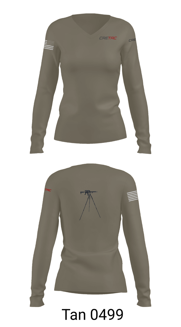 Womens Long Sleeve Vneck Shirt, CRETAC Europe, , Teamtime, Team time, sublimation, custom sports apparel, team uniforms, spirit wear, spiritwear, sports uniforms, custom shirts, team store, custom team store, fundraiser sports, apparel fundraiser