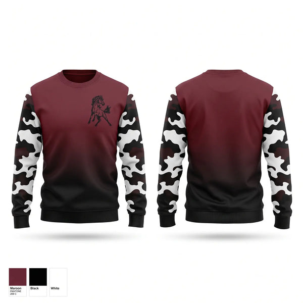 Crew Neck Sweatshirt, Mustangs, Women's Basketball, Teamtime, Team time, sublimation, custom sports apparel, team uniforms, spirit wear, spiritwear, sports uniforms, custom shirts, team store, custom team store, fundraiser sports, apparel fundraiser