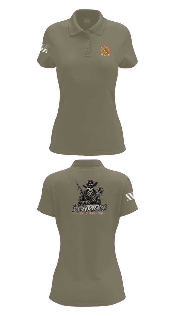 Womens Short Sleeve Performance Polo, 501st BSB, B Company, , Teamtime, Team time, sublimation, custom sports apparel, team uniforms, spirit wear, spiritwear, sports uniforms, custom shirts, team store, custom team store, fundraiser sports, apparel fundraiser