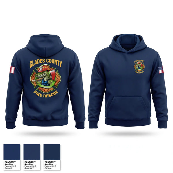 Hoodie, Glades County Fire Rescue, Fire Department, Teamtime, Team time, sublimation, custom sports apparel, team uniforms, spirit wear, spiritwear, sports uniforms, custom shirts, team store, custom team store, fundraiser sports, apparel fundraiser