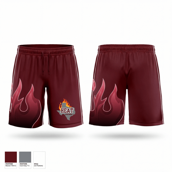 Athletic Shorts With Pockets, Victoria HEAT, Track & Field, Teamtime, Team time, sublimation, custom sports apparel, team uniforms, spirit wear, spiritwear, sports uniforms, custom shirts, team store, custom team store, fundraiser sports, apparel fundraiser
