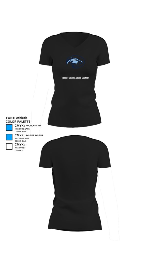 Womens Short Sleeve Vneck Shirt, Wesley Chapel Cross Country, Cross Country, Teamtime, Team time, sublimation, custom sports apparel, team uniforms, spirit wear, spiritwear, sports uniforms, custom shirts, team store, custom team store, fundraiser sports, apparel fundraiser