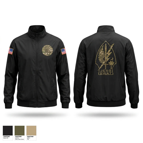 Windbreaker, JCSO SWAT1, Police, Teamtime, Team time, sublimation, custom sports apparel, team uniforms, spirit wear, spiritwear, sports uniforms, custom shirts, team store, custom team store, fundraiser sports, apparel fundraiser