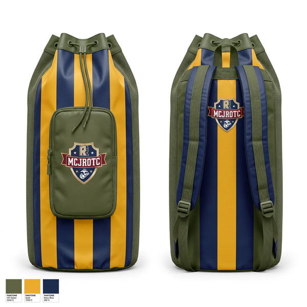 Gear Bag, Rockwall MCJROTC, Marines, Teamtime, Team time, sublimation, custom sports apparel, team uniforms, spirit wear, spiritwear, sports uniforms, custom shirts, team store, custom team store, fundraiser sports, apparel fundraiser