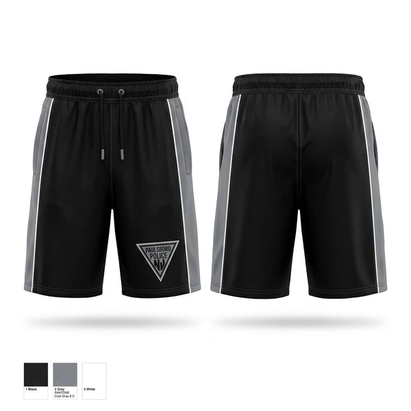 Athletic Shorts With Pockets, Paulsboro Police Department, Police, Teamtime, Team time, sublimation, custom sports apparel, team uniforms, spirit wear, spiritwear, sports uniforms, custom shirts, team store, custom team store, fundraiser sports, apparel fundraiser
