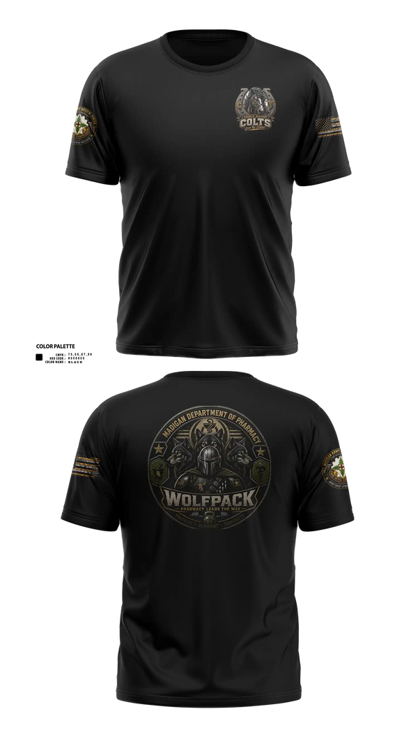 Short Sleeve Performance Shirt, Madigan pharmacy colts, Army, Teamtime, Team time, sublimation, custom sports apparel, team uniforms, spirit wear, spiritwear, sports uniforms, custom shirts, team store, custom team store, fundraiser sports, apparel fundraiser