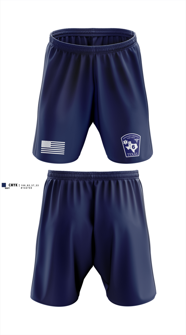 Athletic Shorts With Pockets, Texas Emergency Medical Task Force, EMS/EMT, Teamtime, Team time, sublimation, custom sports apparel, team uniforms, spirit wear, spiritwear, sports uniforms, custom shirts, team store, custom team store, fundraiser sports, apparel fundraiser