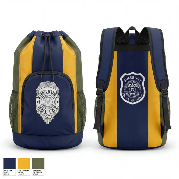 Gear Bag, Simsbury Police Department, Police, Teamtime, Team time, sublimation, custom sports apparel, team uniforms, spirit wear, spiritwear, sports uniforms, custom shirts, team store, custom team store, fundraiser sports, apparel fundraiser