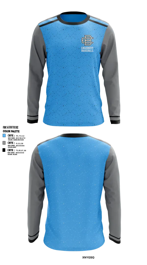 Long Sleeve Performance Shirt, Crashout Baseball, Baseball, Teamtime, Team time, sublimation, custom sports apparel, team uniforms, spirit wear, spiritwear, sports uniforms, custom shirts, team store, custom team store, fundraiser sports, apparel fundraiser