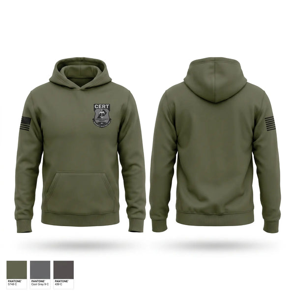 Hoodie, Chester County Prison Emergency Response Team CERT, Police, Teamtime, Team time, sublimation, custom sports apparel, team uniforms, spirit wear, spiritwear, sports uniforms, custom shirts, team store, custom team store, fundraiser sports, apparel fundraiser