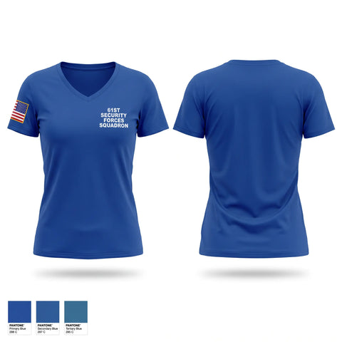 Womens Short Sleeve Vneck Shirt, 61st security forces squadron, Air Force, Teamtime, Team time, sublimation, custom sports apparel, team uniforms, spirit wear, spiritwear, sports uniforms, custom shirts, team store, custom team store, fundraiser sports, apparel fundraiser