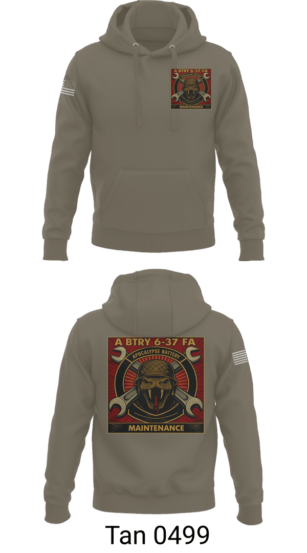 Hoodie, 6-37 FAR, Army, Teamtime, Team time, sublimation, custom sports apparel, team uniforms, spirit wear, spiritwear, sports uniforms, custom shirts, team store, custom team store, fundraiser sports, apparel fundraiser