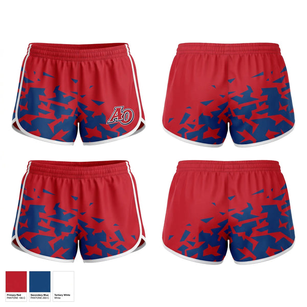 Womens Shorts, Amador Outlaws, Baseball, Teamtime, Team time, sublimation, custom sports apparel, team uniforms, spirit wear, spiritwear, sports uniforms, custom shirts, team store, custom team store, fundraiser sports, apparel fundraiser