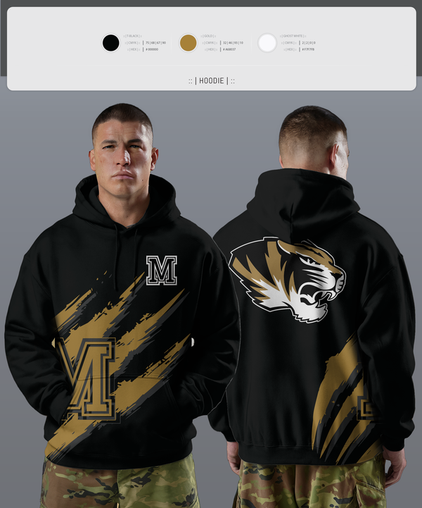 Hoodie, Marceline Tigers, , Teamtime, Team time, sublimation, custom sports apparel, team uniforms, spirit wear, spiritwear, sports uniforms, custom shirts, team store, custom team store, fundraiser sports, apparel fundraiser