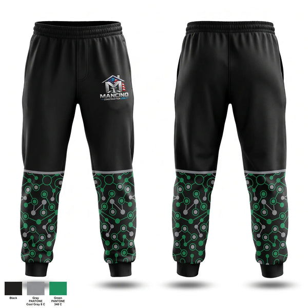 Sweatpants, Mancino construction USA, , Teamtime, Team time, sublimation, custom sports apparel, team uniforms, spirit wear, spiritwear, sports uniforms, custom shirts, team store, custom team store, fundraiser sports, apparel fundraiser