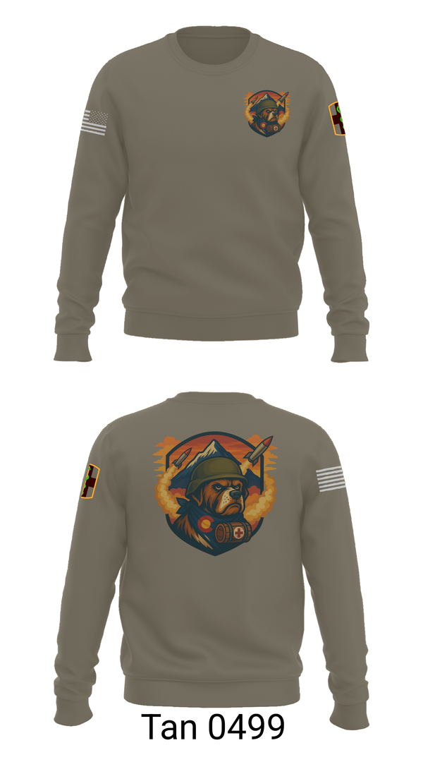 Crew Neck Sweatshirt, 10th Field Hospital (FWD), , Teamtime, Team time, sublimation, custom sports apparel, team uniforms, spirit wear, spiritwear, sports uniforms, custom shirts, team store, custom team store, fundraiser sports, apparel fundraiser