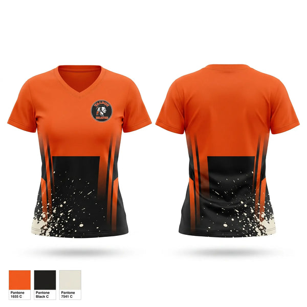 Womens Short Sleeve Vneck Shirt, Talbot County Youth Football & Cheer, Spirit Store, Teamtime, Team time, sublimation, custom sports apparel, team uniforms, spirit wear, spiritwear, sports uniforms, custom shirts, team store, custom team store, fundraiser sports, apparel fundraiser