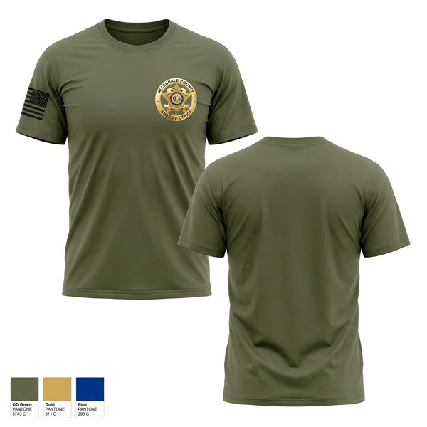Old School Cotton Feel Shirt, Allendale County Sheriff’s Office, Police, Teamtime, Team time, sublimation, custom sports apparel, team uniforms, spirit wear, spiritwear, sports uniforms, custom shirts, team store, custom team store, fundraiser sports, apparel fundraiser