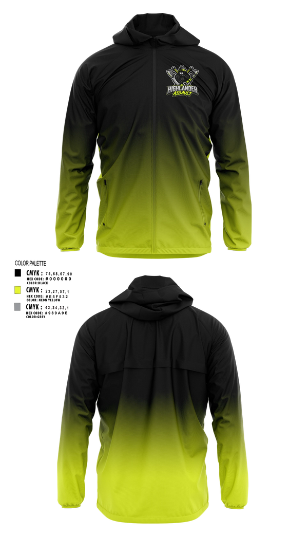 Windbreaker, Highlander Assault, , Teamtime, Team time, sublimation, custom sports apparel, team uniforms, spirit wear, spiritwear, sports uniforms, custom shirts, team store, custom team store, fundraiser sports, apparel fundraiser