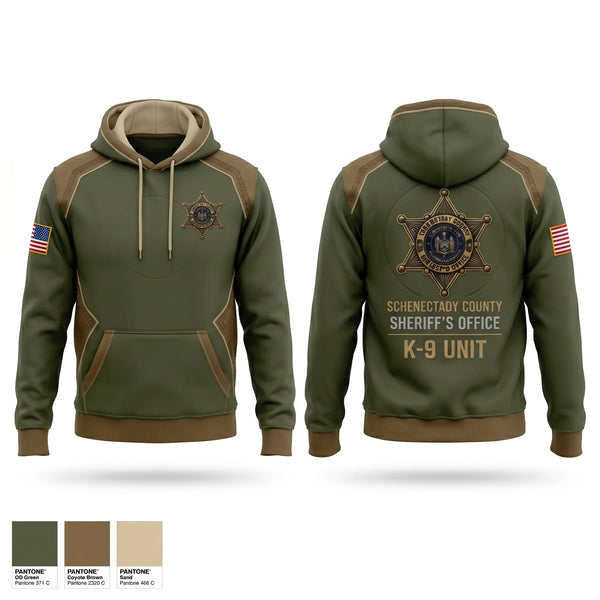 Hoodie, Schenectady County Sheriff K9, Police, Teamtime, Team time, sublimation, custom sports apparel, team uniforms, spirit wear, spiritwear, sports uniforms, custom shirts, team store, custom team store, fundraiser sports, apparel fundraiser