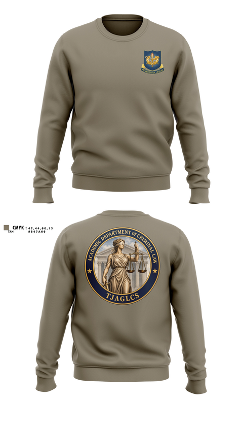 Crew Neck Sweatshirt, ADC, TJAGLCS, Army, Teamtime, Team time, sublimation, custom sports apparel, team uniforms, spirit wear, spiritwear, sports uniforms, custom shirts, team store, custom team store, fundraiser sports, apparel fundraiser