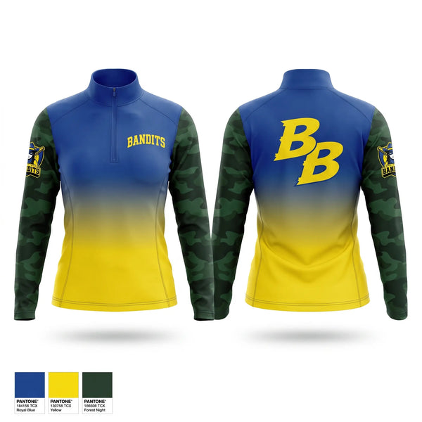 Quarter Zip Jacket, Breakaway Bandits, Softball, Teamtime, Team time, sublimation, custom sports apparel, team uniforms, spirit wear, spiritwear, sports uniforms, custom shirts, team store, custom team store, fundraiser sports, apparel fundraiser