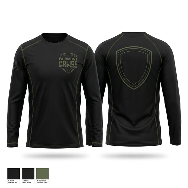 Long Sleeve Performance Shirt, Fairmont Police Department, Police, Teamtime, Team time, sublimation, custom sports apparel, team uniforms, spirit wear, spiritwear, sports uniforms, custom shirts, team store, custom team store, fundraiser sports, apparel fundraiser