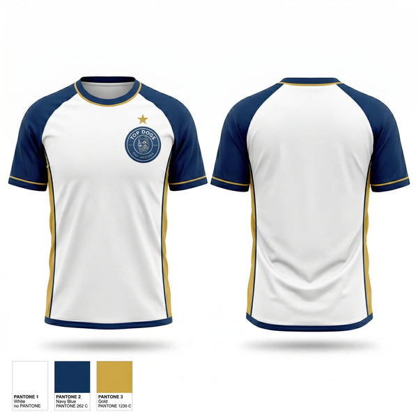 Soft Poly Tee Cotton Like Feel, Top Dogs, Men's Soccer, Teamtime, Team time, sublimation, custom sports apparel, team uniforms, spirit wear, spiritwear, sports uniforms, custom shirts, team store, custom team store, fundraiser sports, apparel fundraiser