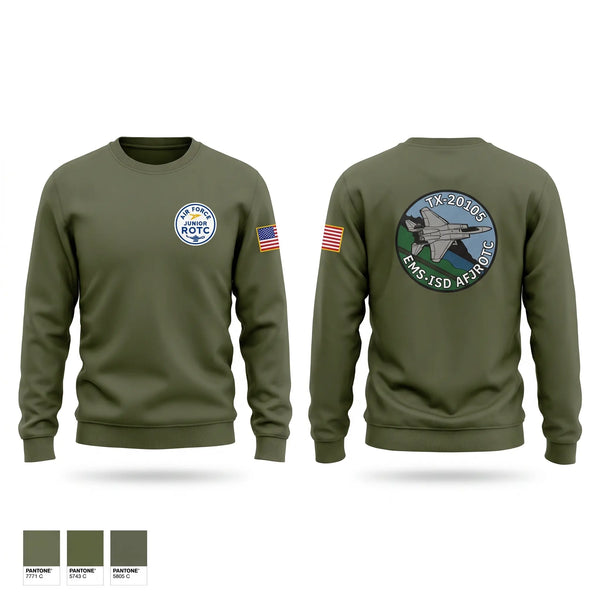 Crew Neck Sweatshirt, Echo TX-20105, Air Force, Teamtime, Team time, sublimation, custom sports apparel, team uniforms, spirit wear, spiritwear, sports uniforms, custom shirts, team store, custom team store, fundraiser sports, apparel fundraiser