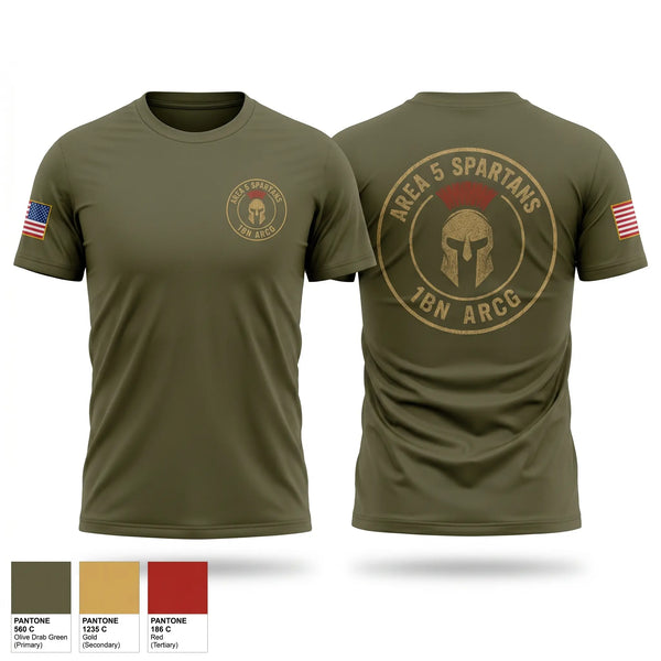 Short Sleeve Performance Shirt, A5 Spartans 1BN ARCG, Army, Teamtime, Team time, sublimation, custom sports apparel, team uniforms, spirit wear, spiritwear, sports uniforms, custom shirts, team store, custom team store, fundraiser sports, apparel fundraiser