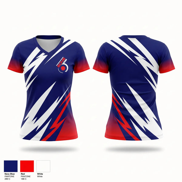 Womens Short Sleeve Vneck Shirt, Zone 6, , Teamtime, Team time, sublimation, custom sports apparel, team uniforms, spirit wear, spiritwear, sports uniforms, custom shirts, team store, custom team store, fundraiser sports, apparel fundraiser