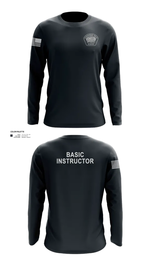 Long Sleeve Performance Shirt, Academy- Basic Unit, Police, Teamtime, Team time, sublimation, custom sports apparel, team uniforms, spirit wear, spiritwear, sports uniforms, custom shirts, team store, custom team store, fundraiser sports, apparel fundraiser