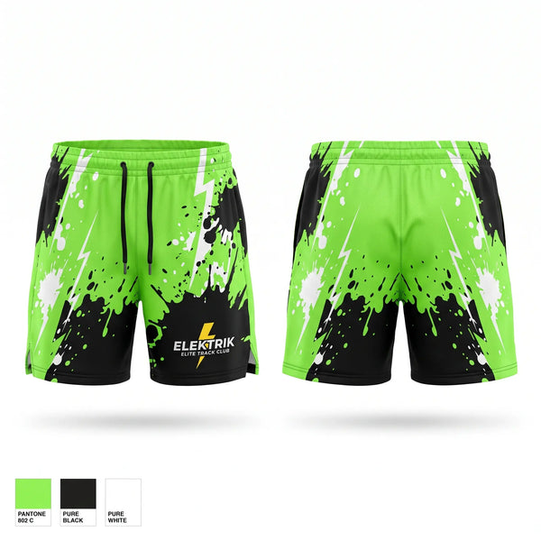 Athletic Shorts With Pockets, ELEKTRIK ELITE TRACK CLUB, Track & Field, Teamtime, Team time, sublimation, custom sports apparel, team uniforms, spirit wear, spiritwear, sports uniforms, custom shirts, team store, custom team store, fundraiser sports, apparel fundraiser