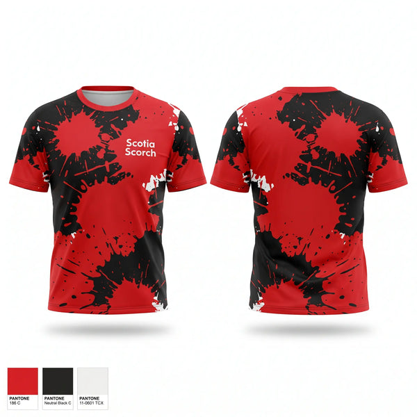Short Sleeve Performance Shirt, Scotia Scorch, Softball, Teamtime, Team time, sublimation, custom sports apparel, team uniforms, spirit wear, spiritwear, sports uniforms, custom shirts, team store, custom team store, fundraiser sports, apparel fundraiser