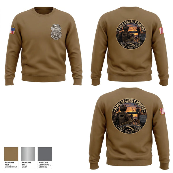 Crew Neck Sweatshirt, 345 MP CO 3rd PLT, Army, Teamtime, Team time, sublimation, custom sports apparel, team uniforms, spirit wear, spiritwear, sports uniforms, custom shirts, team store, custom team store, fundraiser sports, apparel fundraiser