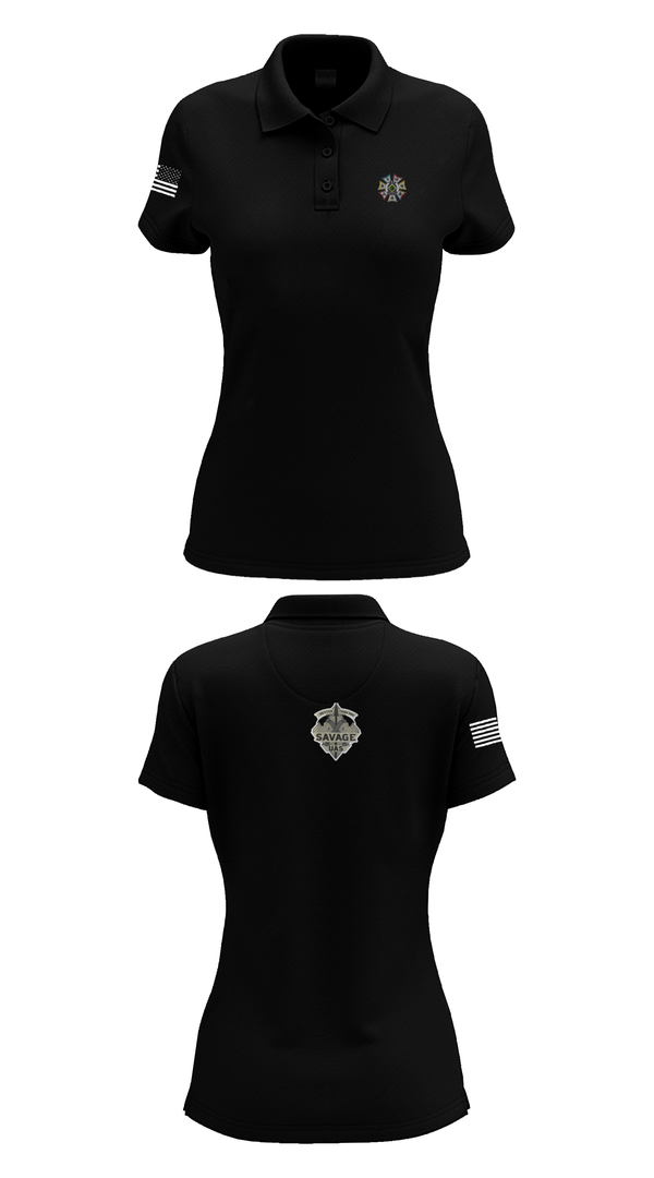 Womens Short Sleeve Performance Polo, 4-10 CAV 3 ABCT 4 ID, , Teamtime, Team time, sublimation, custom sports apparel, team uniforms, spirit wear, spiritwear, sports uniforms, custom shirts, team store, custom team store, fundraiser sports, apparel fundraiser