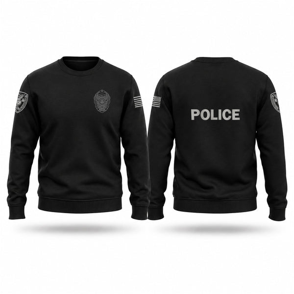 Crew Neck Sweatshirt, Caruthersville Police Department, Police, Teamtime, Team time, sublimation, custom sports apparel, team uniforms, spirit wear, spiritwear, sports uniforms, custom shirts, team store, custom team store, fundraiser sports, apparel fundraiser