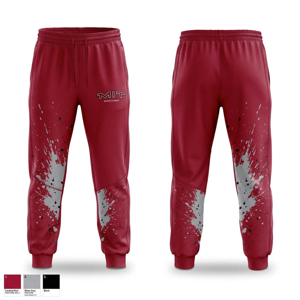 Sweatpants, Massachusetts Institute of Technology Soccer, Men's Soccer, Teamtime, Team time, sublimation, custom sports apparel, team uniforms, spirit wear, spiritwear, sports uniforms, custom shirts, team store, custom team store, fundraiser sports, apparel fundraiser