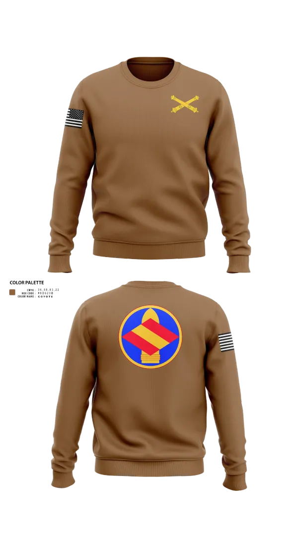 Crew Neck Sweatshirt, HQ 142 FA BDE, National Guard, Teamtime, Team time, sublimation, custom sports apparel, team uniforms, spirit wear, spiritwear, sports uniforms, custom shirts, team store, custom team store, fundraiser sports, apparel fundraiser