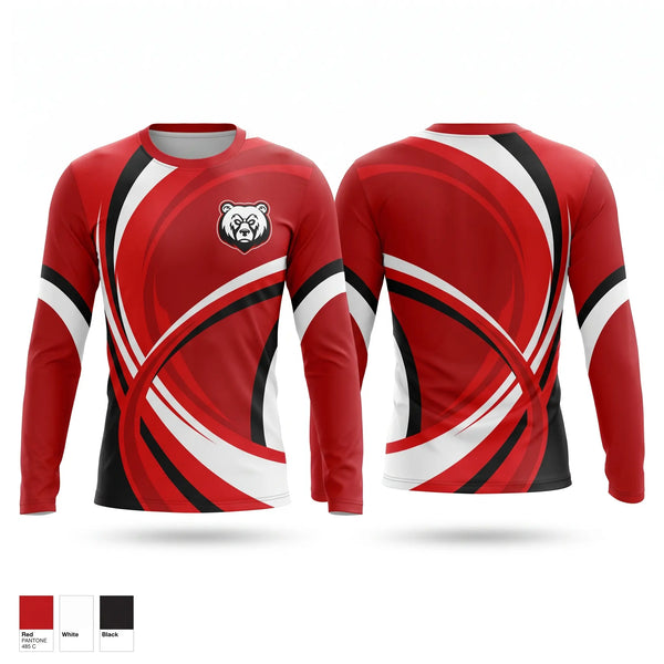 Long Sleeve Performance Shirt, Bears, , Teamtime, Team time, sublimation, custom sports apparel, team uniforms, spirit wear, spiritwear, sports uniforms, custom shirts, team store, custom team store, fundraiser sports, apparel fundraiser
