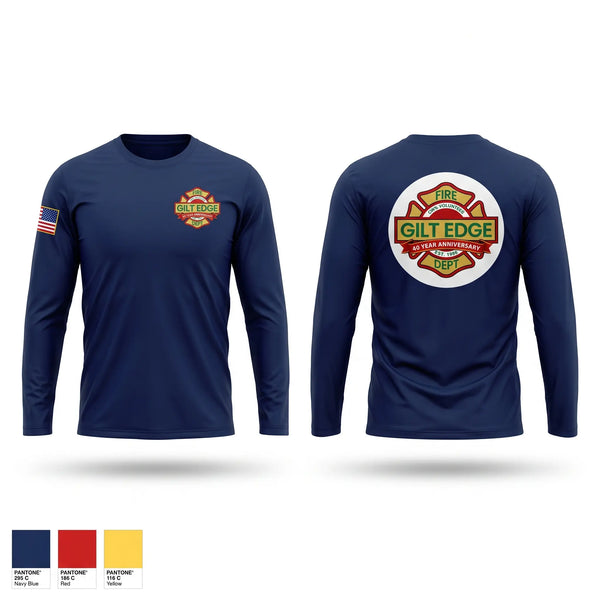 Long Sleeve Performance Shirt, Gilt Edge Fire Department, Fire Department, Teamtime, Team time, sublimation, custom sports apparel, team uniforms, spirit wear, spiritwear, sports uniforms, custom shirts, team store, custom team store, fundraiser sports, apparel fundraiser