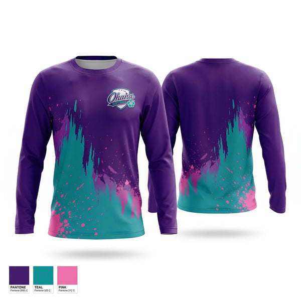 Long Sleeve Performance Shirt, Ohana, Softball, Teamtime, Team time, sublimation, custom sports apparel, team uniforms, spirit wear, spiritwear, sports uniforms, custom shirts, team store, custom team store, fundraiser sports, apparel fundraiser