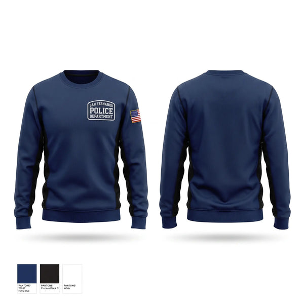Crew Neck Sweatshirt, San Fernando Police Department, Police, Teamtime, Team time, sublimation, custom sports apparel, team uniforms, spirit wear, spiritwear, sports uniforms, custom shirts, team store, custom team store, fundraiser sports, apparel fundraiser